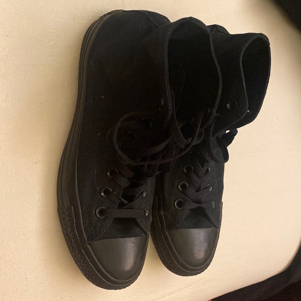 Boys Black Converse High Top Chuck Taylors